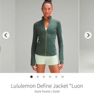 Lululemon Define Jacket Dark Forest